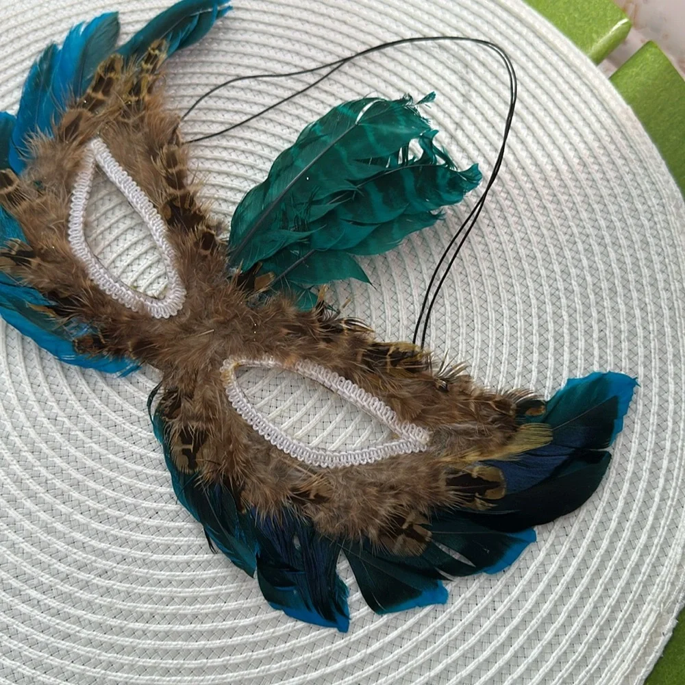 Feathered Masquerade Mask
